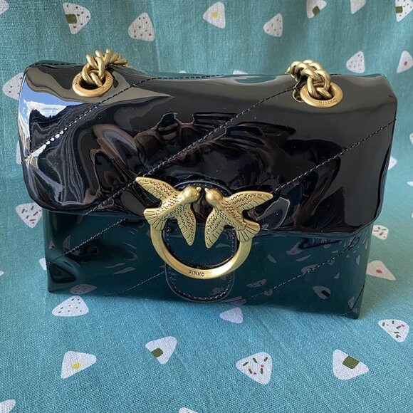 Pinko Black Shoulder Chain Bag - Picture 1 of 14